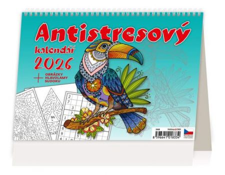 Kalendář stolní Antistresový pracovní 2026 / 17,8cm x 21,1cm / S48-26