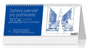 Kalendář stolní Daňový kalendář pro podnikatele 2026 / 16,9cm x 32,1cm / S56-26
