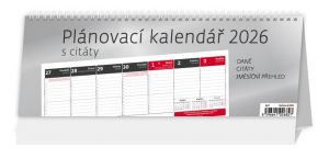 Kalendář stolní Plánovací kalendář s citáty 2026 / 13,9cm x 28,5cm / S67-26