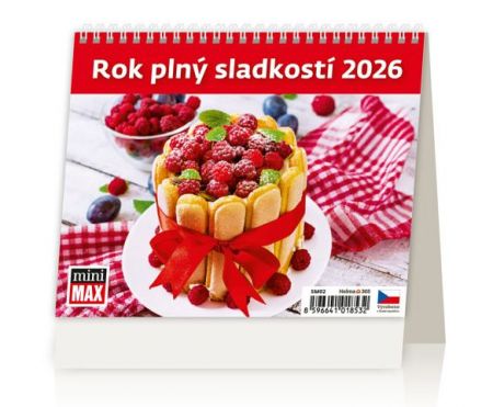 Kalendář stolní MiniMax Rok plný sladkostí 2026 / 16,4cm x 17,1cm / SM02-26