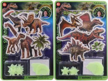 Svítící dinosauři na kartě