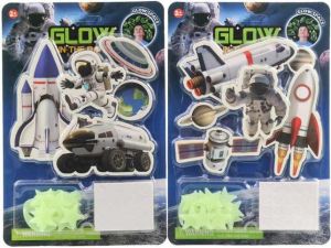 Svítící vesmírný program na kartě