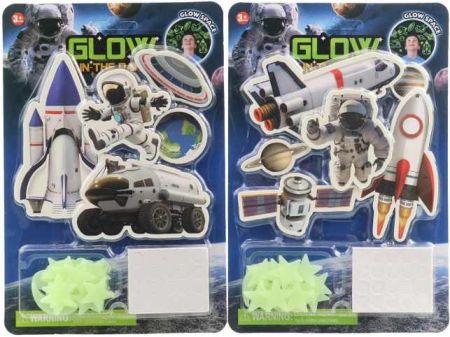 Svítící vesmírný program na kartě