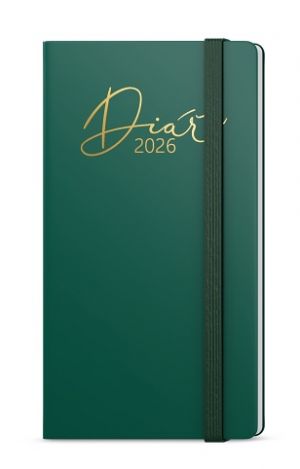 Diář týdenní - Jakub - Luxi - kapesní - zelená 2026 / 15cm x 7,5cm / BTJ8-5-26