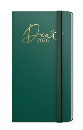 Diář týdenní - Jakub - Luxi - kapesní - zelená 2026 / 15cm x 7,5cm / BTJ8-5-26
