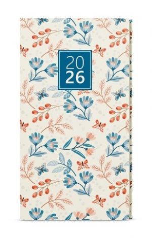 Diář týdenní - Jakub - Lamino - kapesní - Motýli 2026 / 15cm x 7,5cm / BTJ9-2-26
