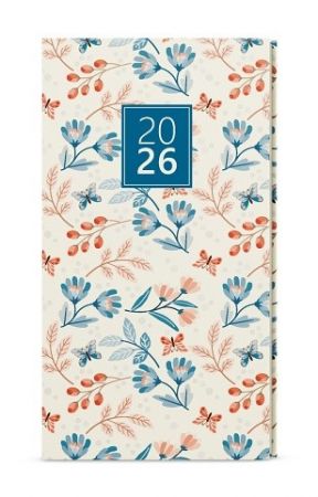 Diář týdenní - Jakub - Lamino - kapesní - Motýli 2026 / 15cm x 7,5cm / BTJ9-2-26