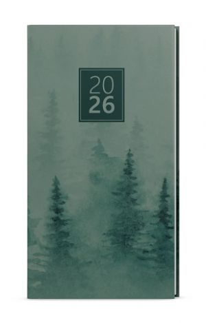Diář týdenní - Jakub - Lamino - kapesní - Les 2026 / 15cm x 7,5cm / BTJ9-8-26