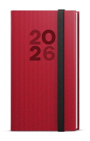 Diář týdenní - Jakub - Vigo - kapesní - červená 2026 / 15cm x 7,5cm / BTJ23-6-26