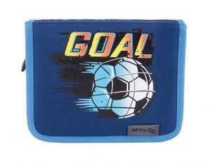 Penál "Goal Time", modro-červená, 2 klopy, PULSE 122132