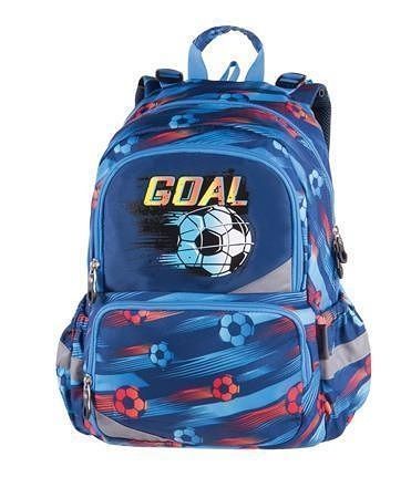 Batoh "Anatomic Goal Time", modrá - červená, anatomický, PULSE 122129