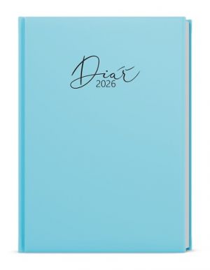Diář týdenní - Oskar - Pastel - A5 - modrá 2026 / 20,5cm x 14,3cm / BTO9P-11-26