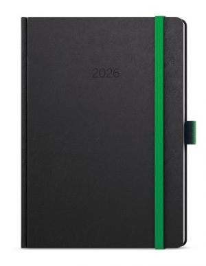 Diář týdenní - Oskar - Nora - A5 - zelená 2026 / 20,5cm x 14,3cm / BTO20-5-26