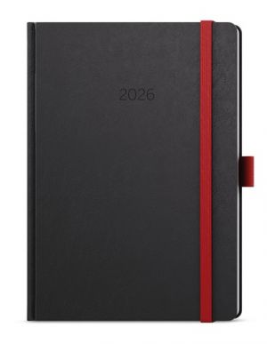 Diář týdenní - Oskar - Nora - A5 - červená 2026 / 20,5cm x 14,3cm / BTO20-6-26