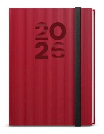 Diář týdenní - Oskar - Vigo - A5 - červená 2026 / 20,5cm x 14,3cm / BTO23-6-26