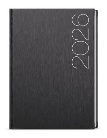 Diář týdenní - Oskar - ForMen - A5 - Black 2026 / 20,5cm x 14,3cm / BTO30-2-26