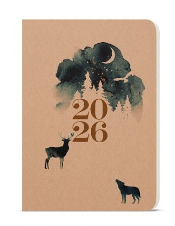 Diář týdenní - Oskar - Kraft - Čarovný 2026 / 20,5cm x 14,3cm / BTO4-2-26