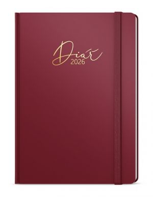Diář týdenní - Prokop - Luxi - B6 - bordó 2026 / 16,5cm x 12cm / BTP8-3-26