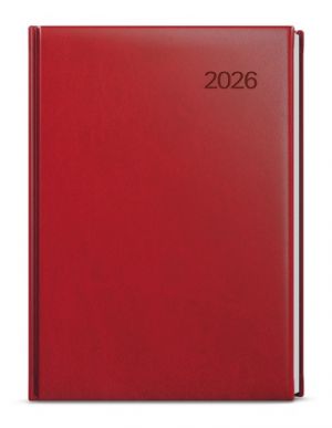 Diář denní - Ctirad - Vivella - A5 - bordó 2026 / 20,5cm x 14,3cm / BDC6-3-26