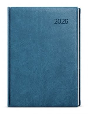 Diář denní - Ctirad - Vivella - A5 - petrolejová 2026 / 20,5cm x 14,3cm / BDC6-25-26