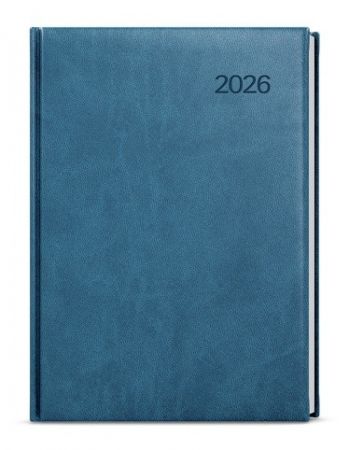 Diář denní - Ctirad - Vivella - A5 - petrolejová 2026 / 20,5cm x 14,3cm / BDC6-25-26