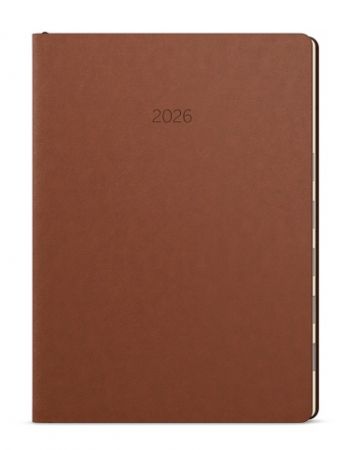 Diář denní - Maxim - B5 - hnědá 2026 / 24cm x 17,5cm / BDM10-7-26