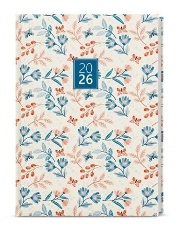 Diář denní - David - Lamino - A5 - Motýli 2026 / 20,5cm x 14,3cm / BDD9-2-26