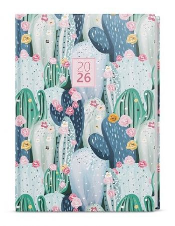 Diář denní - David - Lamino - A5 - Kaktus 2026 / 20,5cm x 14,3cm / BDD9-4-26