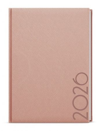 Diář denní - David - Tora - A5 - pudrová 2026 / 20,5cm x 14,3cm / BDD13-13-26