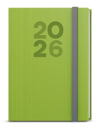 Diář denní - David - Vigo - A5 - zelená 2026 / 20,5cm x 14,3cm / BDD23-5-26