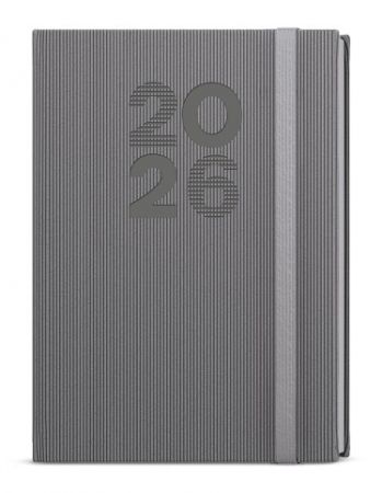 Diář denní - David - Vigo - A5 - šedá 2026 / 20,5cm x 14,3cm / BDD23-31-26