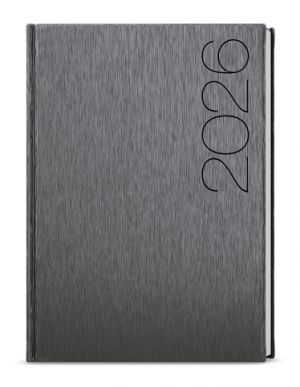 Diář denní - David - ForMen - A5 - Grey 2026 / 20,5cm x 14,3cm / BDD30-31-26