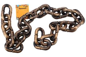 Set karneval zlatý řetěz 1m