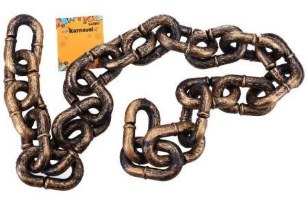 Set karneval zlatý řetěz 1m 