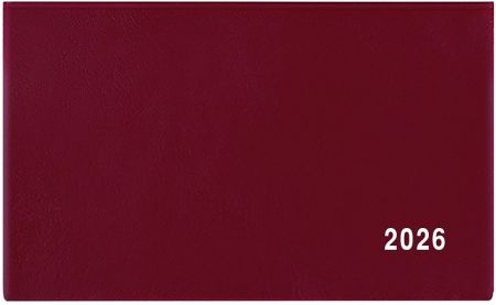 Diář týdenní - Cyril - PVC - bordó 2026 / 9cm x 15cm / BTC1-3-26