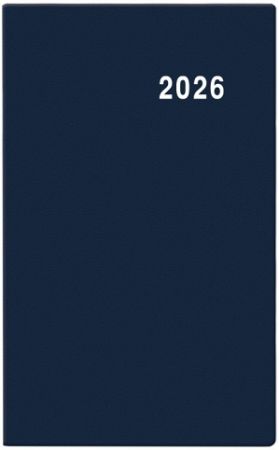 Diář týdenní - Gustav - PVC - modrá 2026 / 11,5cm x 7,5cm / BTG1-1-26