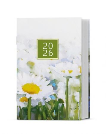 Diář týdenní - Gustav - lamino - Kopretiny 2026 / 11,5cm x 7,5cm / BTG9-1-26