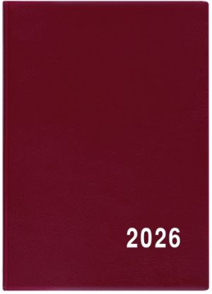 Diář měsíční - Anežka - PVC - bordó 2026 / 10cm x 7cm / BMA1-3-26