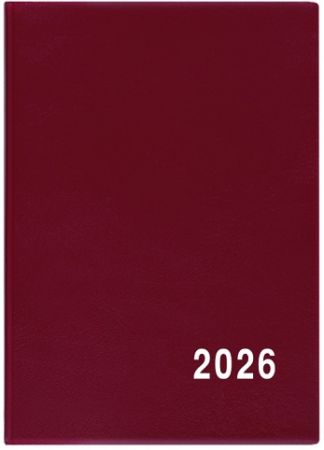 Diář měsíční - Anežka - PVC - bordó 2026 / 10cm x 7cm / BMA1-3-26