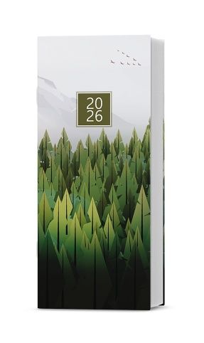 Diář měsíční - Božka - lamino - Les 2026 / 17,9cm x 7,9cm / BMB9-1-26