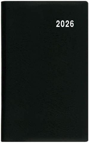 Diář měsíční - Diana - PVC - černá 2026 / 17cm x 9cm / BMD1-2-26