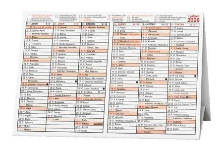 Stříškový kalendář 2026 / 14cm x 21cm / BKA2-26