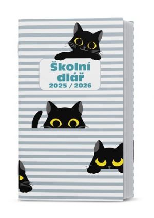 Diář týdenní - Kamil - lamino - Kočky 2026 / 15cm x 9cm / BTK9-2-26