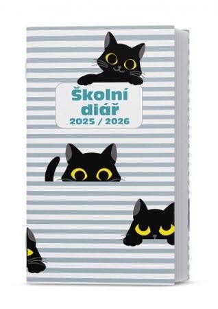 Diář týdenní - Kamil - lamino - Kočky 2026 / 15cm x 9cm / BTK9-2-26