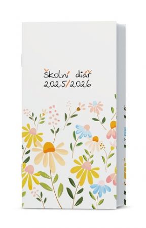 Diář měsíční - Klára - lamino - Bílý 2026 / 17cm x 9cm / BMK9-1-26