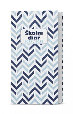 Diář měsíční - Klára - lamino - Modř 2026 / 17cm x 9cm / BMK9-2-26