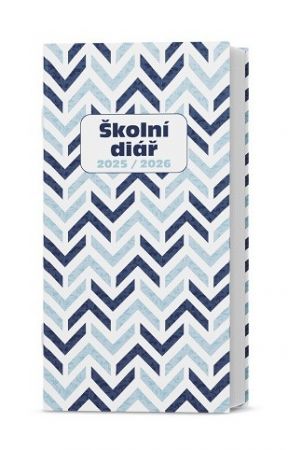 Diář měsíční - Klára - lamino - Modř 2026 / 17cm x 9cm / BMK9-2-26