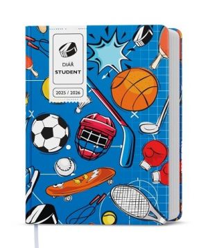 Diář týdenní - Student - V8 - lamino - kapesní - Sport 2026 / 13,5cm x 10cm / BTS9-5-26