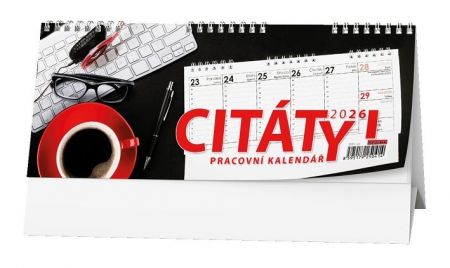 Kalendář stolní Pracovní kalendář CITÁTY I 2026 / 9,8cm x 24cm / BSB1-26
