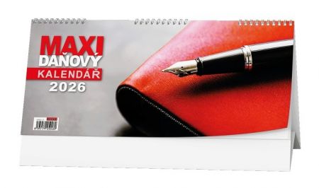 Kalendář stolní MAXI daňový kalendář 2026 / 14cm x 32cm / BSB8-26